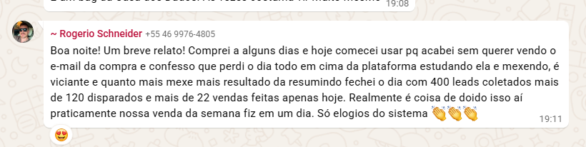 Depoimento de cliente