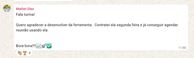 Depoimento de cliente